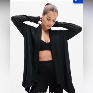 Athleta Pranayama Restore Rib Wrap Black Women’s Medium Athleisure Balletcore